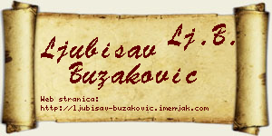 Ljubisav Buzaković vizit kartica